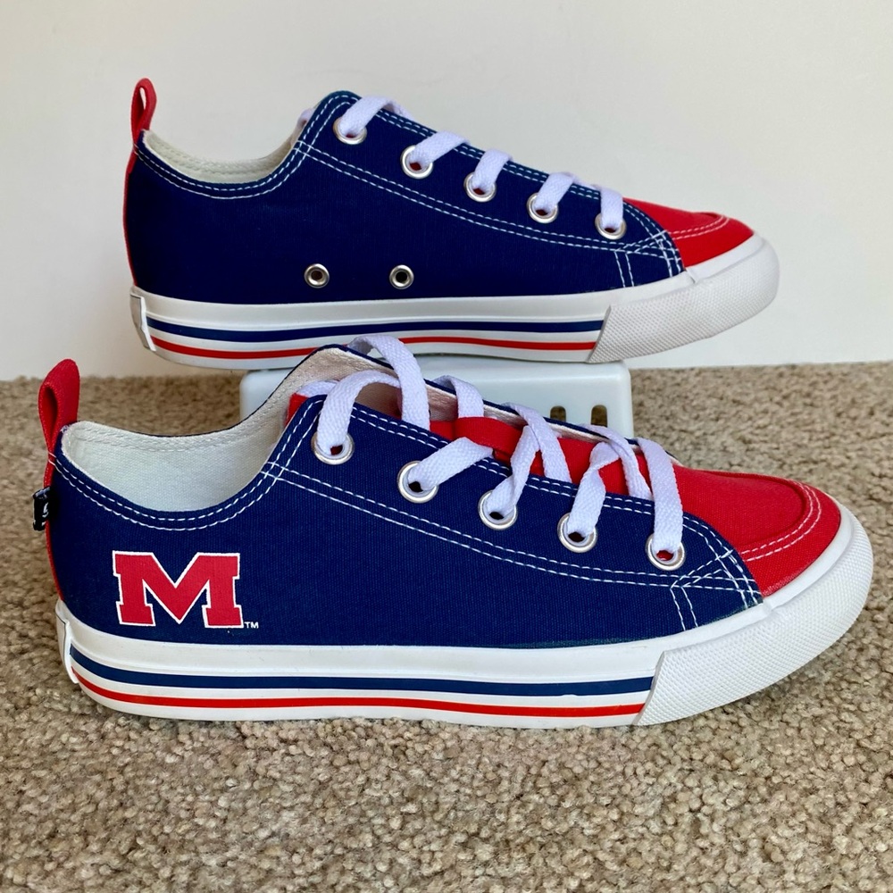 🆕 Ole Miss Rebels SKICKS Tennis Shoes Sneakers - Picture 2 of 11